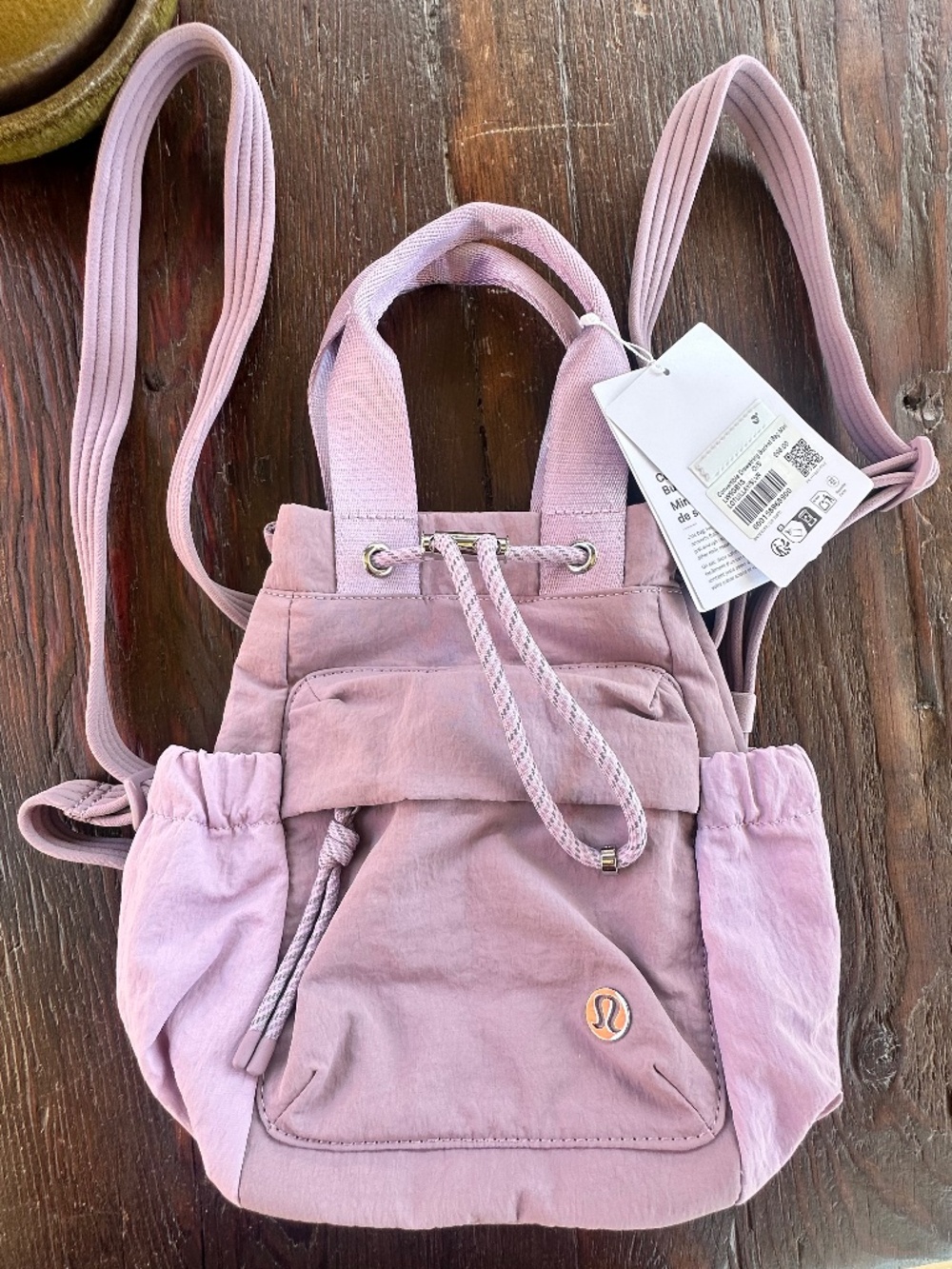 NWT lululemon Wunderlust Convertible Mini Backpack 3L Pink